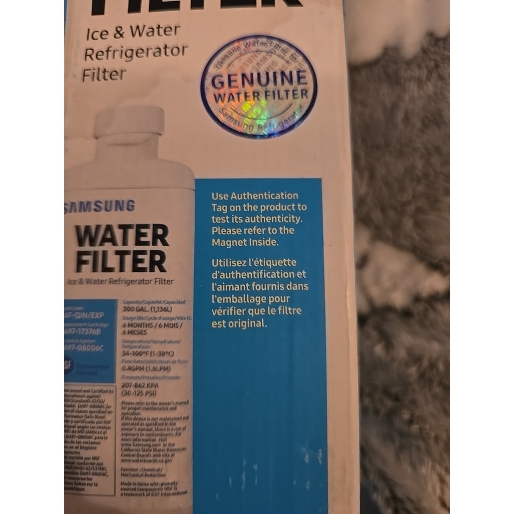 1 PACK NEW Samsung DA97-17376B HAF-QIN/EXP REFRIGERATOR Water Filter - Picture 3 of 8